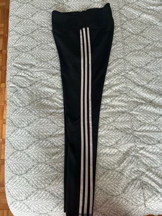 Leggings Adidas Negros con Rayas