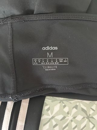 Leggings Adidas Negros con Rayas