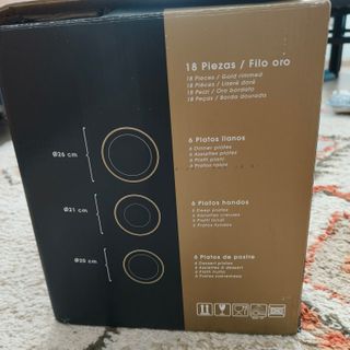 Vajilla Ricard Camarena Pandora Gold 18 pzs