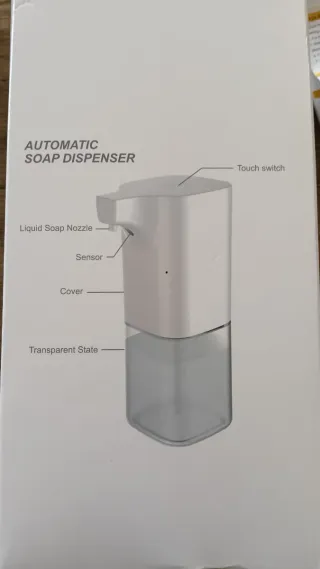 Dispensador jabón automático con sensor.Cuesta 40€
