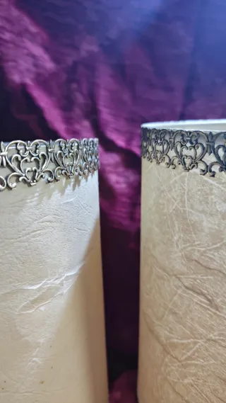 Lampadario e coppia lampade per comodino anni '70