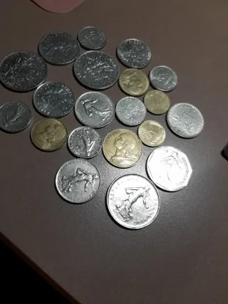 Lote 20 monedas Francia Siglo XX