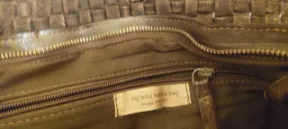 Bolso Biba tejido marrón