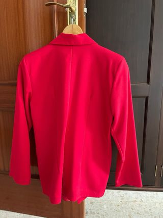 Blazer Rojo Doble Botonadura