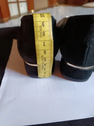 Zapatos Punto Roma Piel Negros Sin Estrenar