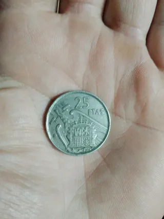 25 Pesetas Francisco Franco 1957