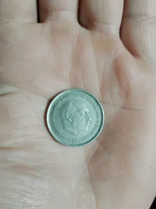 25 Pesetas Francisco Franco 1957