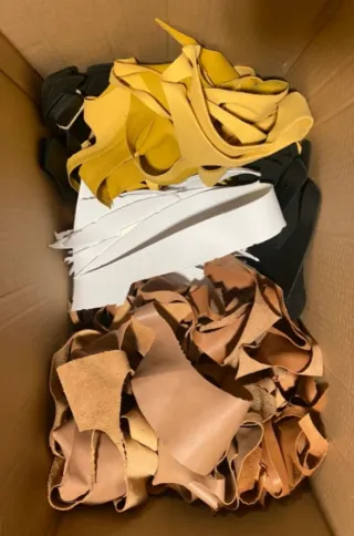 2 kg retales cuero curtido