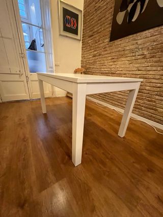 Mesa Comedor Extensible IKEA Laneberg Blanca