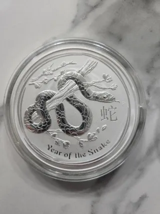 Moneda Plata 1kg Año Lunar Serpiente 2013