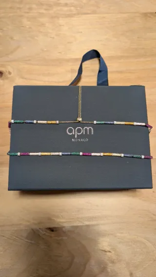 APM Monaco Collana Arcobaleno Pavé Oro