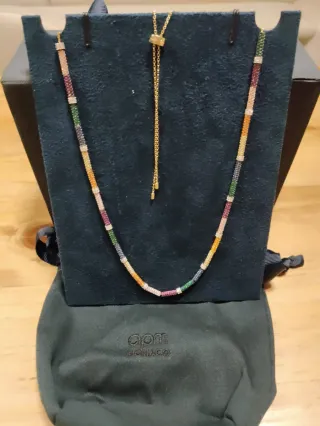 APM Monaco Collana Arcobaleno Pavé Oro
