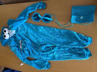 Disfraz Monstruo Galletas Azul Talla Única