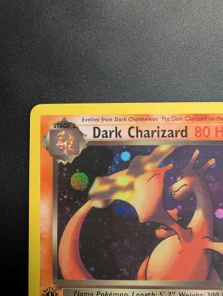 Carta Pokémon Dark Charizard Holo 1 Edizione - Fan