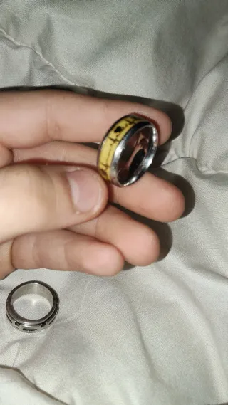 Anillo Acero Inoxidable Corazones