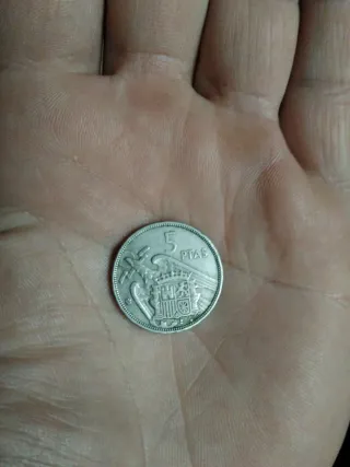 5 Pesetas Franco 1957