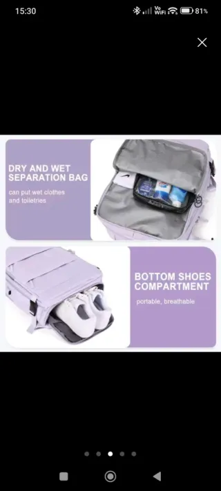 Zaini da viaggio grigi e rosa