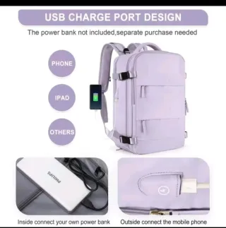 Zaini da viaggio grigi e rosa