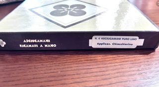6 Asciugamani Ricamati a Mano Lino Chiacchierino