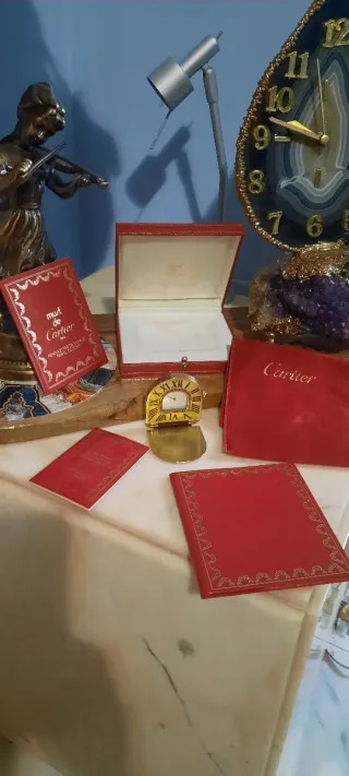 Orologio sveglia da viaggio Cartier