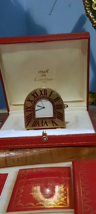Orologio sveglia da viaggio Cartier