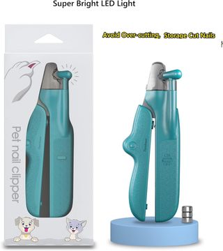 Cortaúñas LED para Perros y Gatos Azul