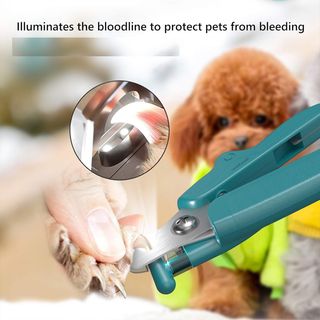 Cortaúñas LED para Perros y Gatos Azul