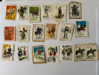 Lote Sellos Militares Antiguos España