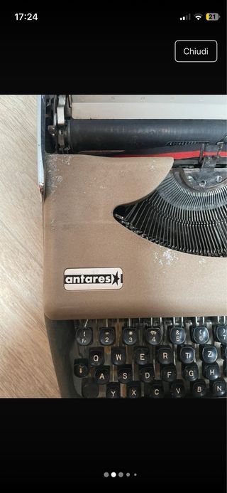 Macchina da scrivere portatile antares