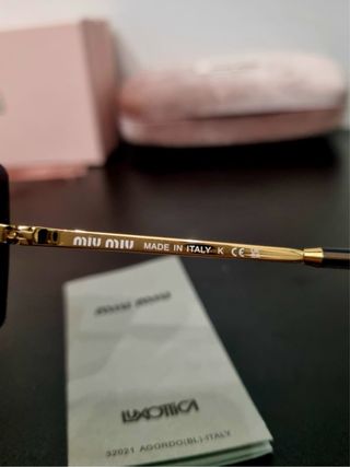 Occhiali Miu Miu Donna Neri ottime condizioni