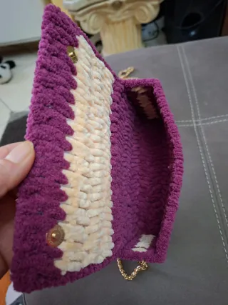 Borsetta a tracolla in rete canvas