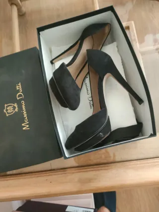 Zapatos Massimo Dutti Piel Tacon Alto Talla 37