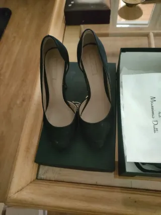 Zapatos Massimo Dutti Piel Tacon Alto Talla 37