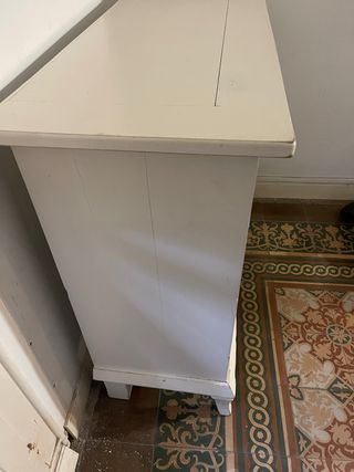 Aparador vintage blanco madera / mueble bebe