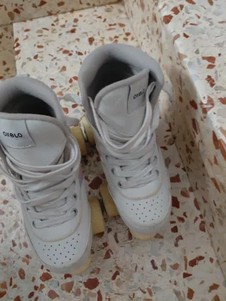 Patines Oxelo Niña Talla 32-33 Blancos