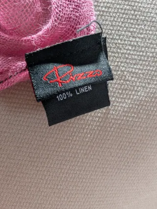 Bufanda 100% Lino Rosa Elegante