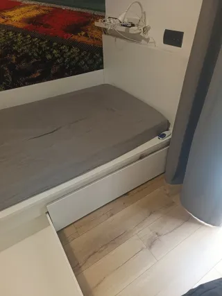 Cama individual con cajones 90x200