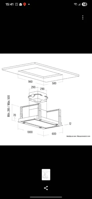 Campana extractora Cata blanca