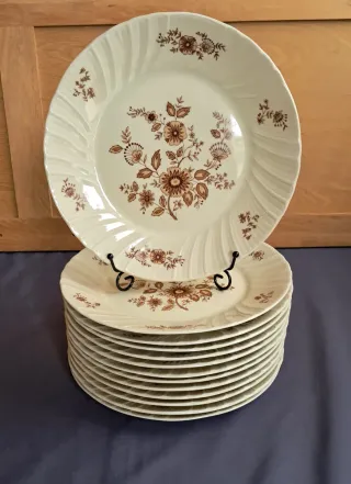 Platos llanos Irabia porcelana