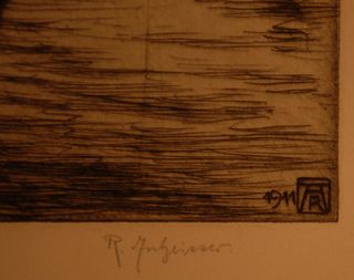 cuadro Aguafuerte firmada y numerada titulada