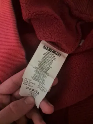 Felpa Napapijri Rossa Tg M