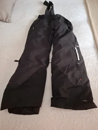 Pantalón de esquí para niño negro largo talla 6