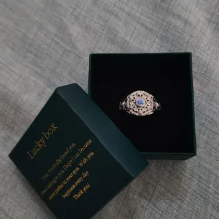 Anillo Plata con Piedra Azul