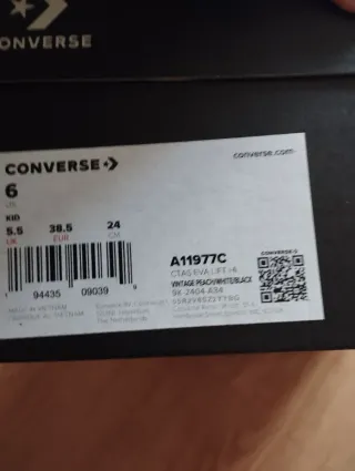 Converse Talla 38.5 Nueva