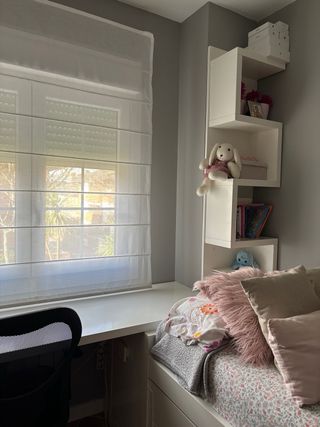 Cama nido DM + escritorio + cajonera y estanteria