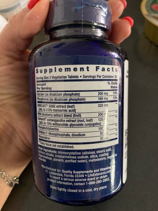 Life Extension Cognitex Elite 60 Veggie Tablets