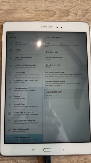 Tablet Samsung Blanca