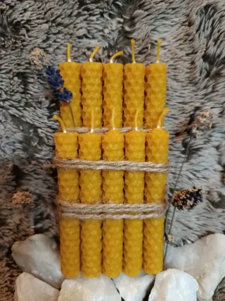 Pack / Lote Velas cera de abeja 100% natural eco