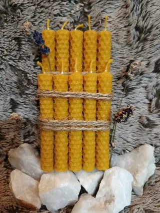 Pack / Lote Velas cera de abeja 100% natural eco