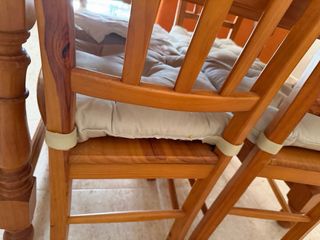 Mesa Comedor Cristal y Madera con Sillas